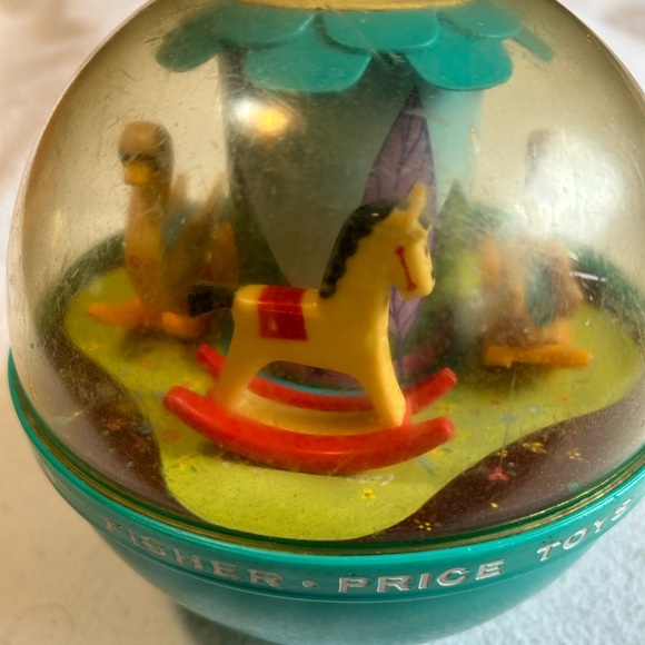 Vintage Fisher Price Roly Poly Chime Ball #165 from 1966. Baby Infant Toys - Picture 5 of 11